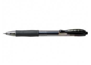 Boligrafo pilot g-2 negro tinta gel retractil sujecion de caucho Boligrafo pilot g-2 negro tinta gel retractil sujecion de caucho