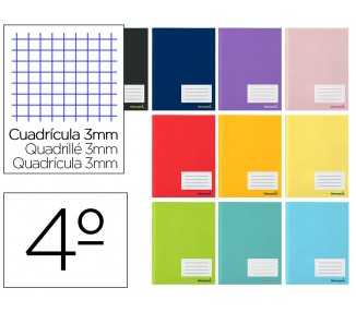 Libreta liderpapel smart a5 32 hojas 60g/m2cuadro 3mm con margen
