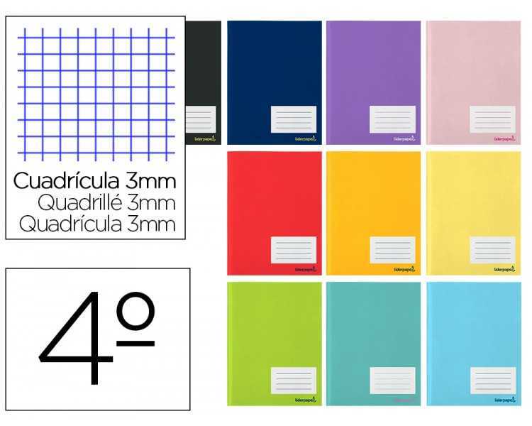 Libreta liderpapel smart a5 32 hojas 60g/m2cuadro 3mm con margen