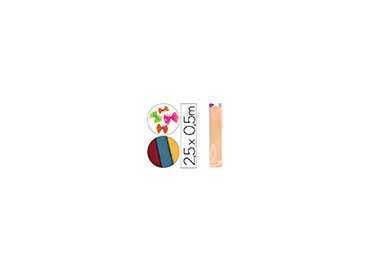 Papel crespon liderpapel 50 cm x 2.5m 34g/m2 salmon