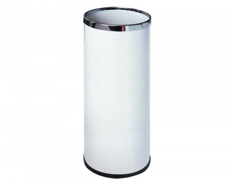 Paraguero metalico 301 blanco aros cromados 50x21,5 cm