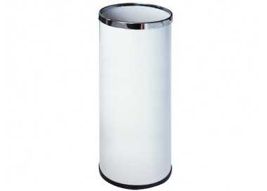 Paraguero metalico 301 blanco aros cromados 50x21,5 cm