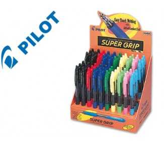 Boligrafo pilot super grip expositor de 60 unidades