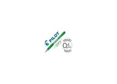 Boligrafo pilot super grip verde retractil sujecion de caucho tinta base de aceite Boligrafo pilot super grip verde retractil sujecion de caucho tinta base de aceite