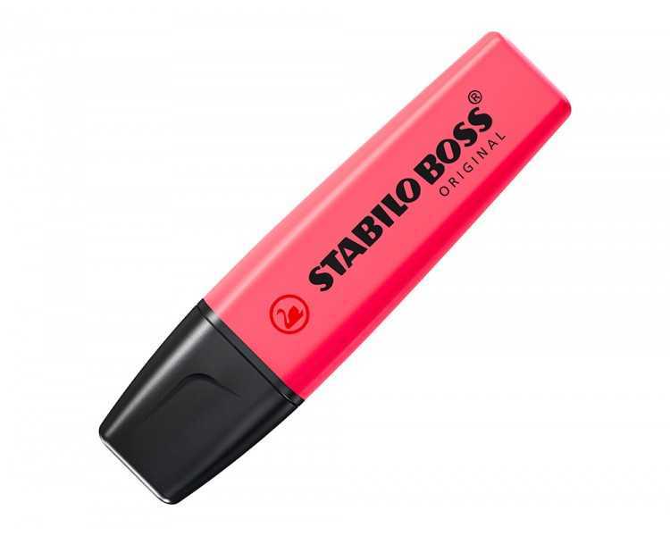 Rotulador stabilo boss fluorescente 70 rosa