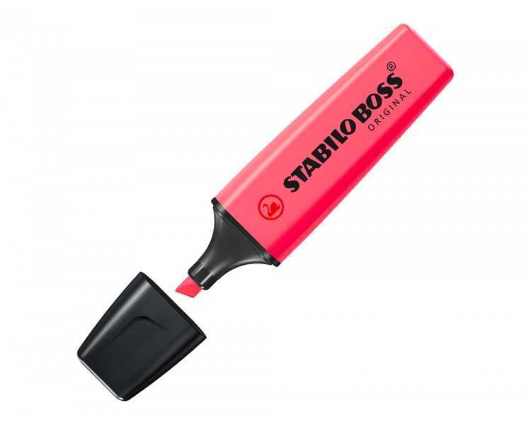 Rotulador stabilo boss fluorescente 70 rosa