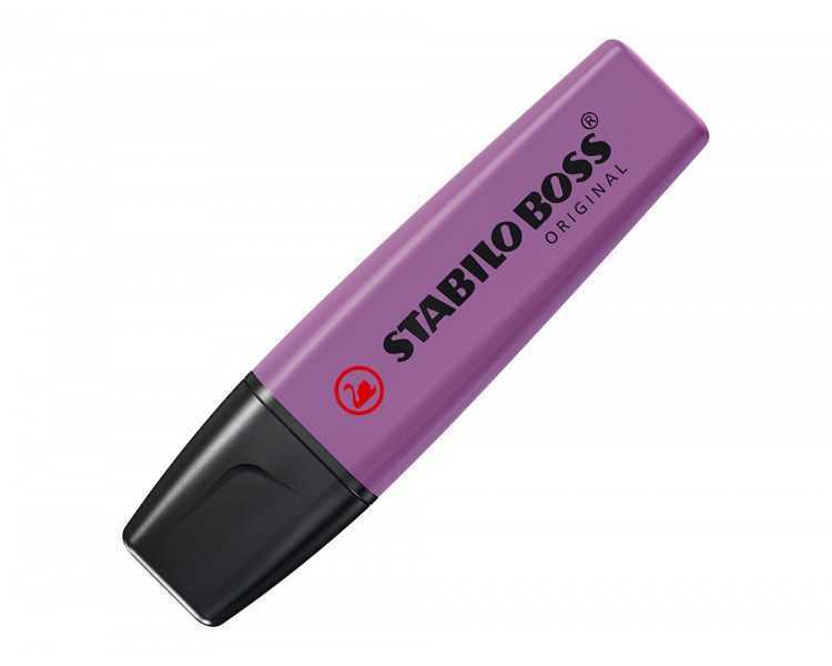 Rotulador stabilo boss fluorescente 70 lavanda