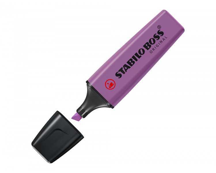 Rotulador stabilo boss fluorescente 70 lavanda