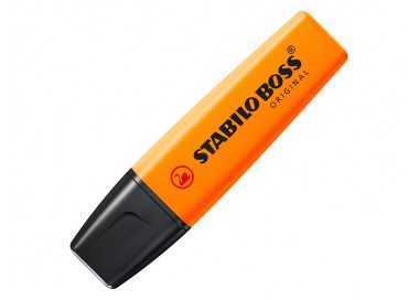 Rotulador stabilo boss fluorescente 70 naranja