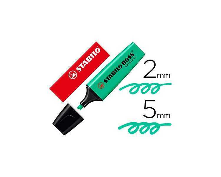 Rotulador stabilo boss fluorescente 70 turquesa