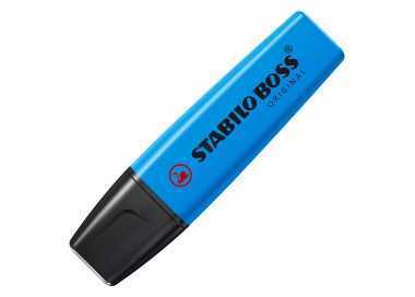 Rotulador stabilo boss fluorescente 70 azul