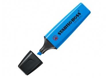 Rotulador stabilo boss fluorescente 70 azul