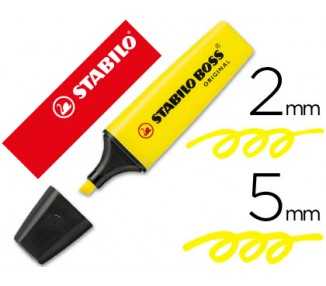 Rotulador stabilo boss fluorescente 70 amarillo