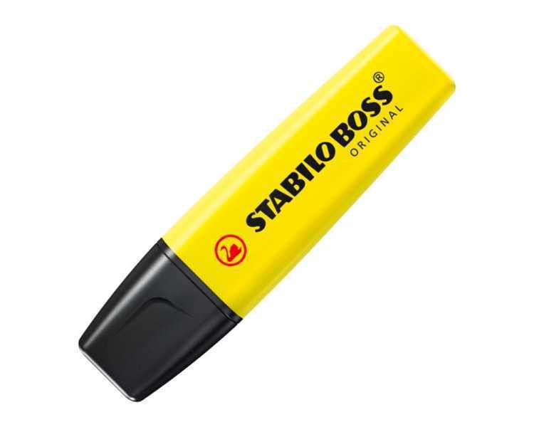 Rotulador stabilo boss fluorescente 70 amarillo