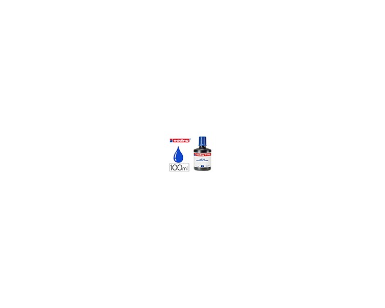 Tinta rotulador edding t-100 azul bote 100 ml