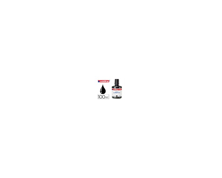 Tinta rotulador edding t-100 negro bote 100 ml
