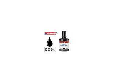 Tinta rotulador edding t-100 negro bote 100 ml