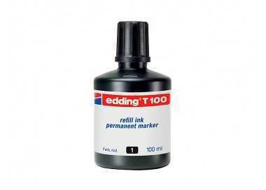Tinta rotulador edding t-100 negro bote 100 ml