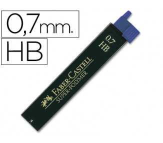Minas faber grafito 9067 0,7 mm hb estuche de 12 minas
