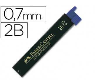 Minas faber grafito 9067 0,7 mm 2b estuche de 12 minas