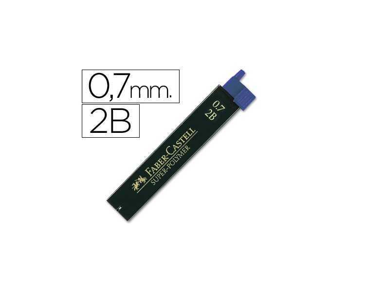 Minas faber grafito 9067 0,7 mm 2b estuche de 12 minas