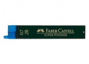 Minas faber grafito 9067 0,7 mm 2b estuche de 12 minas