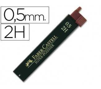 Minas faber grafito 9065 0,5 mm 2h estuche de 12 minas