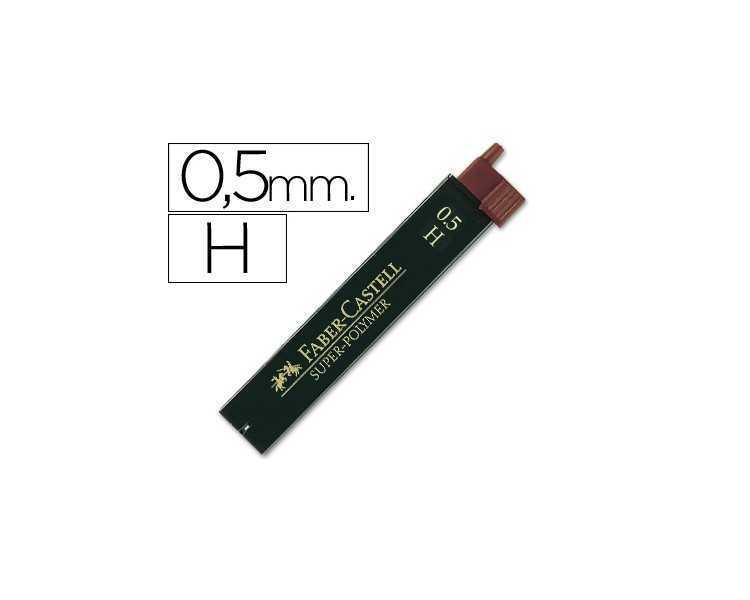 Minas faber grafito 9065 0,5 mm h estuche de 12 minas