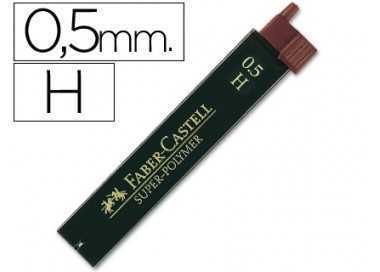 Minas faber grafito 9065 0,5 mm h estuche de 12 minas