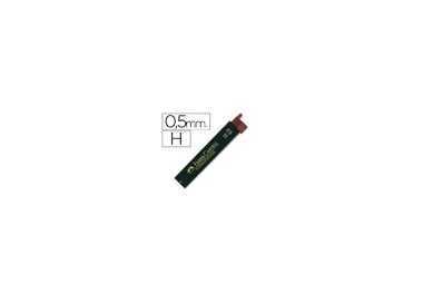 Minas faber grafito 9065 0,5 mm h estuche de 12 minas