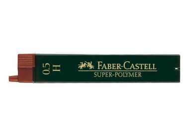 Minas faber grafito 9065 0,5 mm h estuche de 12 minas