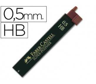Minas faber grafito 9065 0,5 mm hb estuche de 12 minas