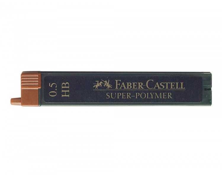Minas faber grafito 9065 0,5 mm hb estuche de 12 minas