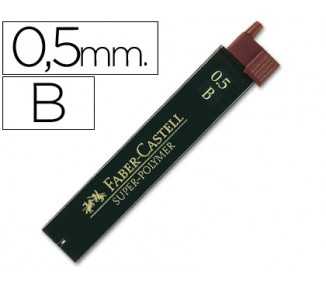 Minas faber grafito 9065 0,5 mm b estuche de 12 minas