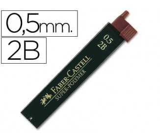 Minas faber grafito 9065 0,5 mm 2b estuche de 12 minas