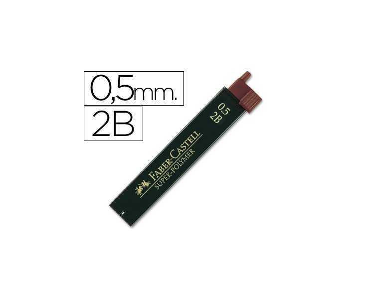 Minas faber grafito 9065 0,5 mm 2b estuche de 12 minas