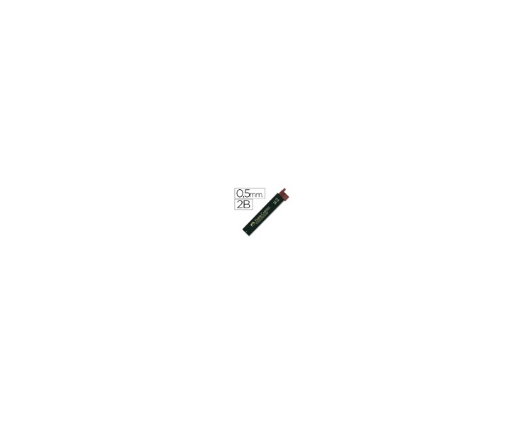 Minas faber grafito 9065 0,5 mm 2b estuche de 12 minas
