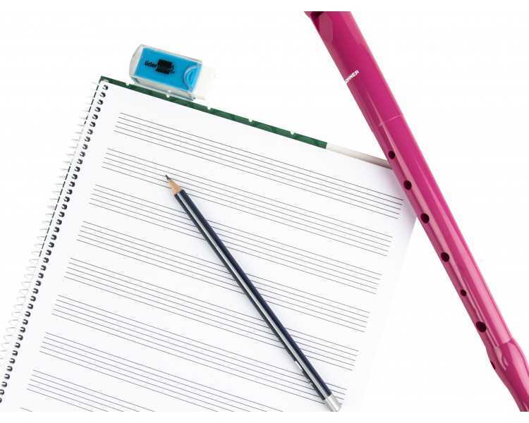 Bloc musica liderpapel pentagrama 3mm folio 20 hojas 100g/m2