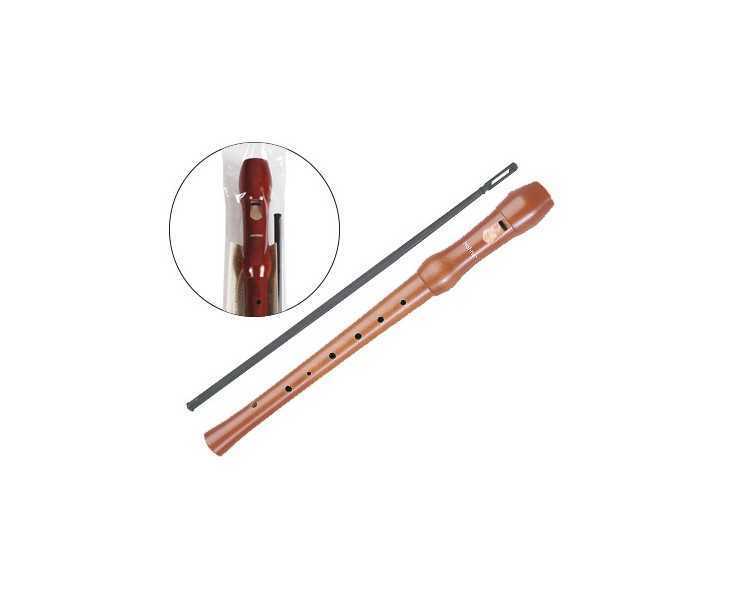 Flauta hohner madera peral lacada 9555 dos piezas en funda transparente