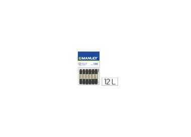 Lapices cera manley unicolor negro n.30 caja de 12 unidades Lapices cera manley unicolor negro n.30 caja de 12 unidades