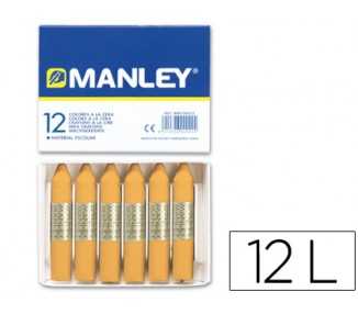 Lapices cera manley unicolor ocre n.26 caja de 12 unidades