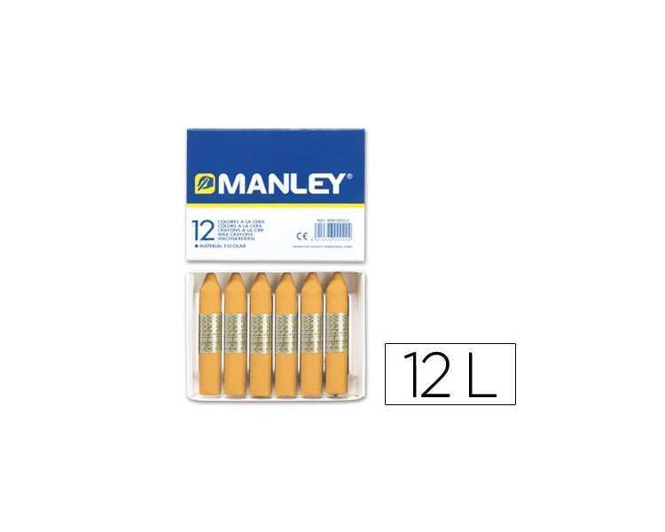 Lapices cera manley unicolor ocre n.26 caja de 12 unidades