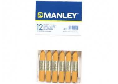 Lapices cera manley unicolor ocre n.26 caja de 12 unidades