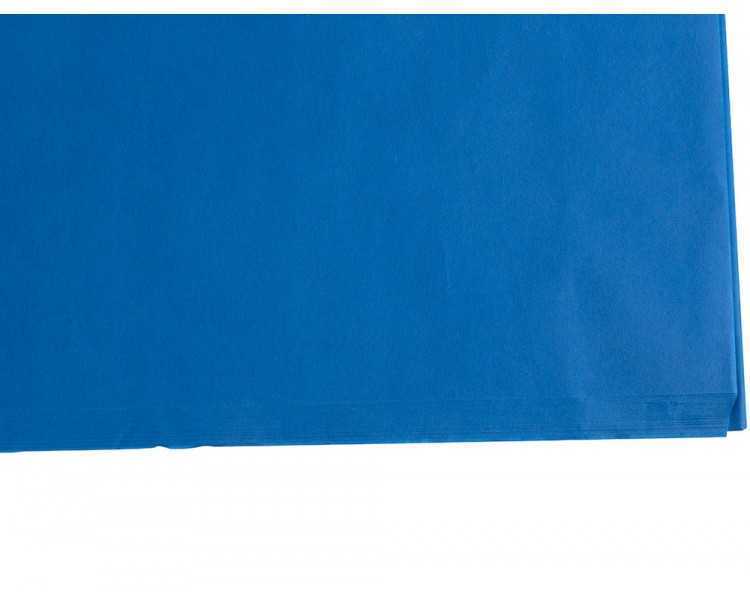 Papel seda liderpapel azul 52x76 cm 18 gr paquete de 25 hojas