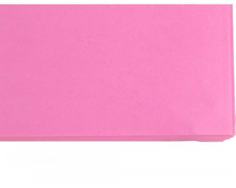 Papel seda liderpapel rosa 52x76 cm 18 gr paquete de 25 hojas