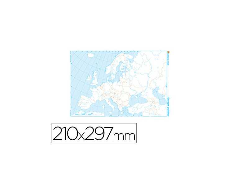 Mapa mudo b/n din a4 europa politico
