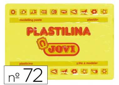 Plastilina jovi 72 amarillo claro unidad tamaño grande