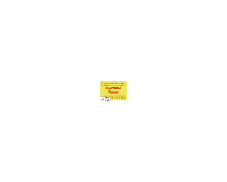 Plastilina jovi 72 amarillo claro unidad tamaño grande