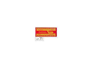 Plastilina jovi 71 rojo unidad tamaño mediano