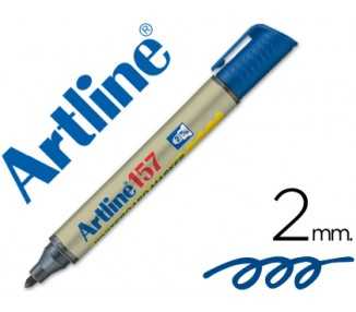 Rotulador artline pizarra ek-157 azul punta redonda 2 mm